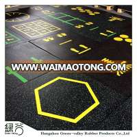 EN71 certification wear-resistant Rubber flooring tiles for fitness